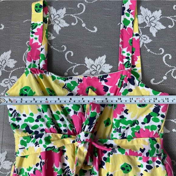 Lilly Pulitzer Avaline Doodle Bug Floral  Dress Sz 6 Pink Yellow - Picture 6 of 16